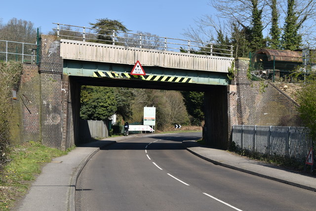 Railway Bridge Over A26 N Chadwick Geograph Britain And Ireland