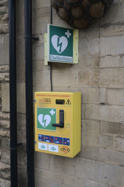 Defibrillator At The Fish And Chip Shop Bob Harvey Geograph