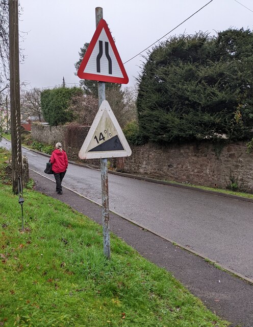 Warning Signs Llanvair Discoed Jaggery Geograph Britain And Ireland