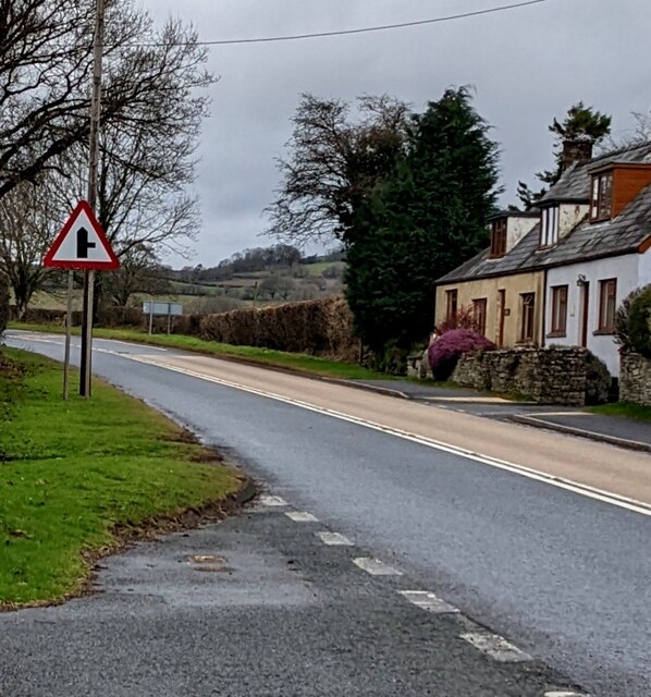 Warning Sign Alongside The A40 Jaggery Geograph Britain And