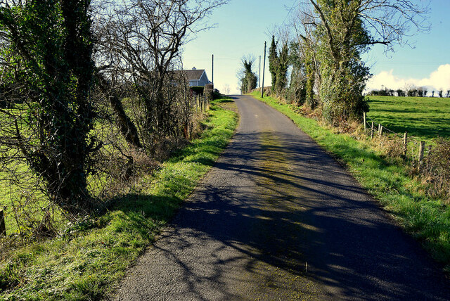 Tree Shadows Along Lisnacreaght Road Kenneth Allen Cc By Sa