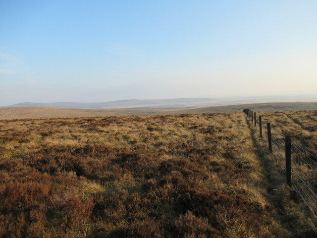 Fenceline Near The Summit Of Bibblon Alan O Dowd Geograph