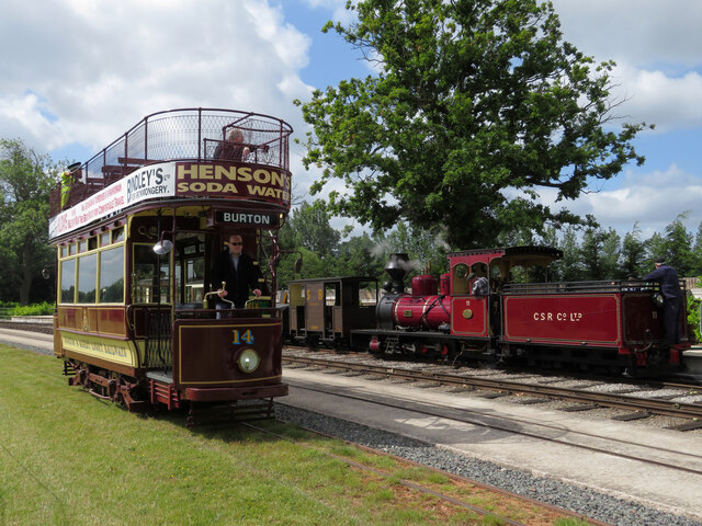 Burton Tram And Fiji At The Statfold Gareth James Geograph