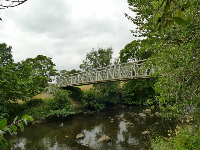 Footbridge Over The River Aln In Lesbury Stephen Craven Cc By Sa