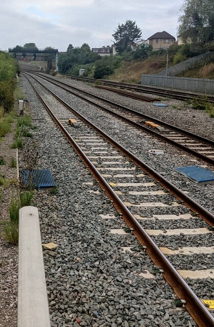 Railway Lines Towards An Overbridge Jaggery Cc By Sa