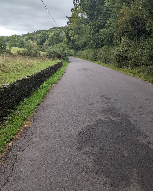 West Along A Minor Road Dulas Jaggery Geograph Britain And