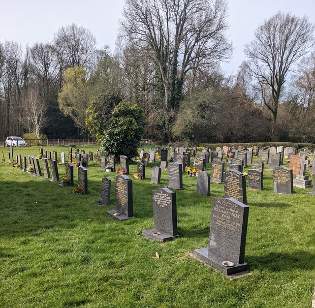 Churchyard Headstones And Trees Goetre Jaggery Geograph