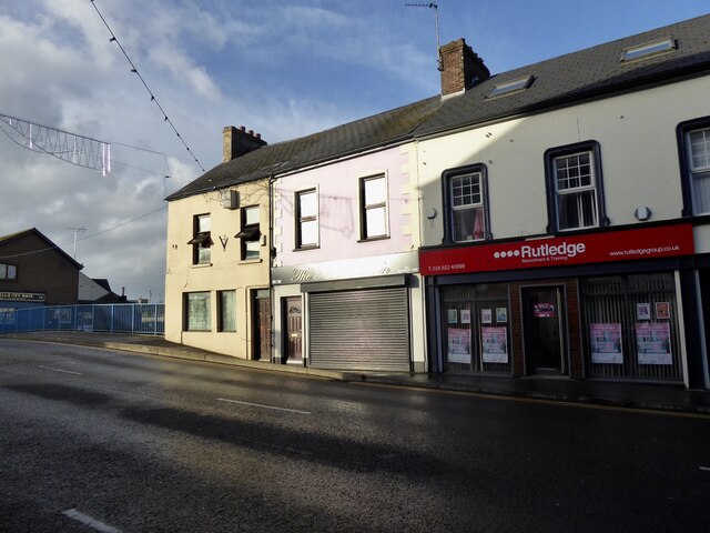 Shadows In Lower Market Street Omagh Kenneth Allen Geograph