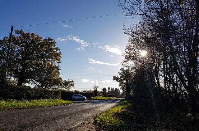 Road Junction Near Madresfield Jeff Gogarty Cc By Sa Geograph