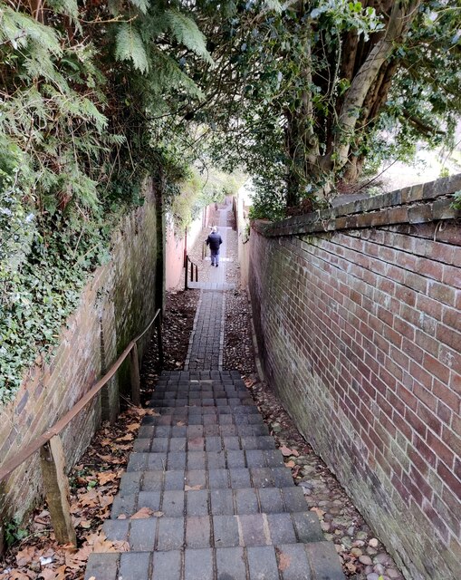 Descending The Granary Steps In Mat Fascione Geograph Britain