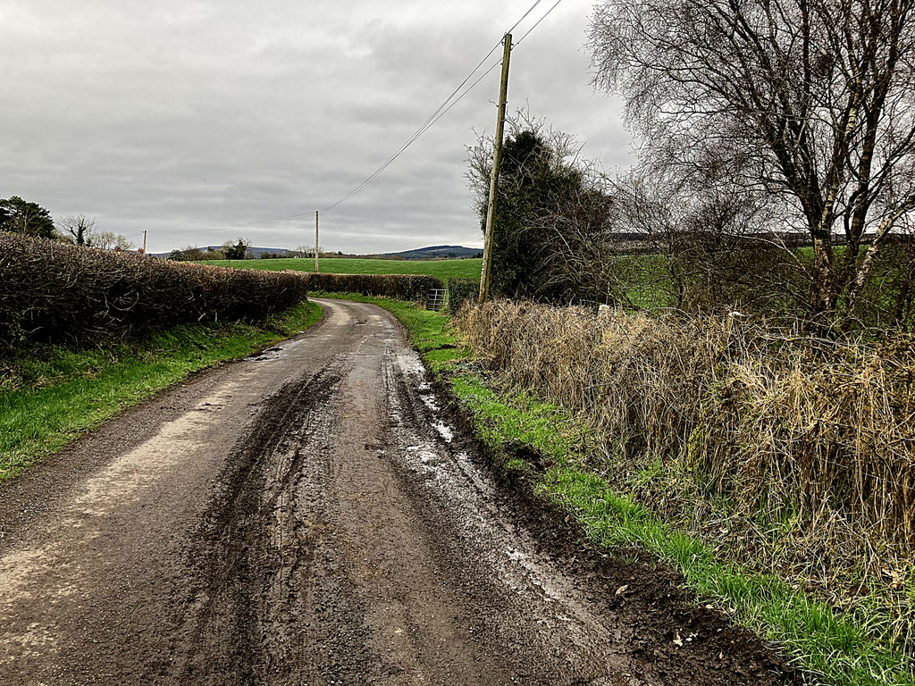 Muddy Along Cappagh Road Kenneth Allen Geograph Britain And Ireland