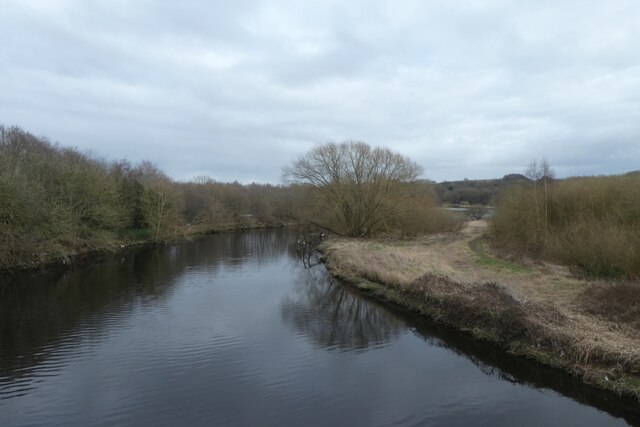 River Calder From A Bridge DS Pugh Geograph Britain And Ireland