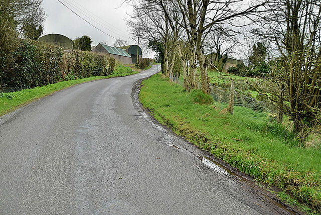 Bend Along Letfern Road Kenneth Allen Geograph Ireland