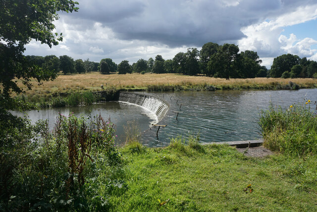 Weir In Kedleston Park Bill Boaden Geograph Britain And Ireland