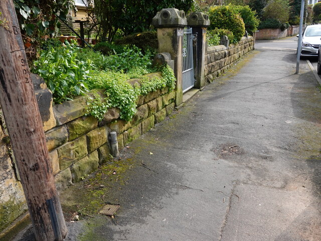 Wall And Benchmark Of Valley Road John S Turner Cc By Sa