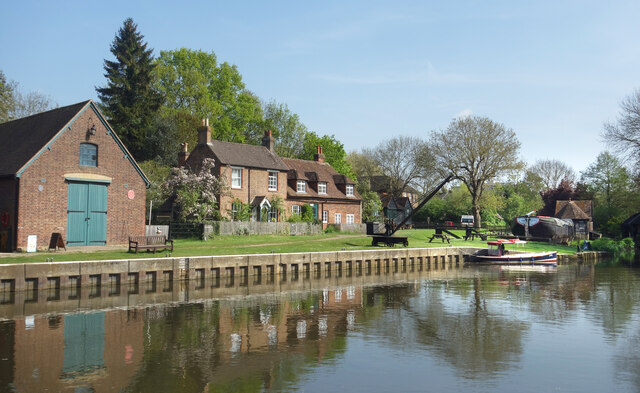 Dapdune Wharf River Wey Des Blenkinsopp Geograph Britain And Ireland