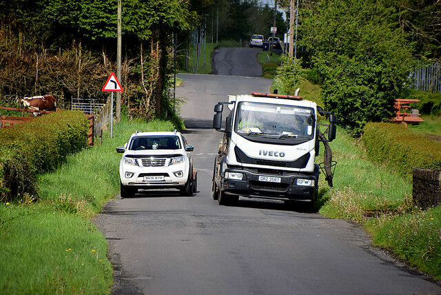 Traffic Along Deverney Road Kenneth Allen Geograph Ireland