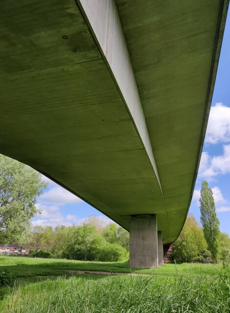 Under The Bridgnorth Bypass Road Bridge Mat Fascione Geograph