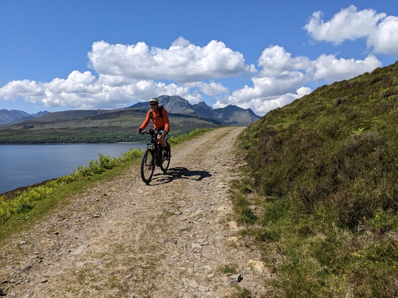 Good Biking On The Track To Suisnish David Medcalf Cc By Sa