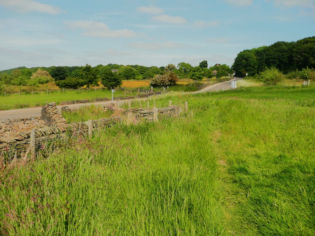 Footpath Meeting Honley Road Humphrey Bolton Cc By Sa