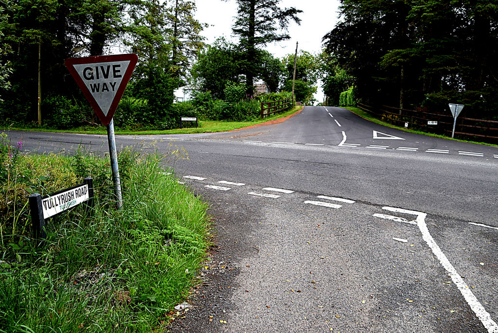 Crossroads Tullyrush Kenneth Allen Geograph Ireland