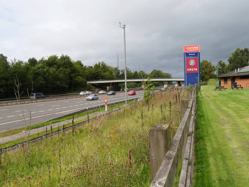 The M Seen From Bothwell Services Habiloid Cc By Sa Geograph