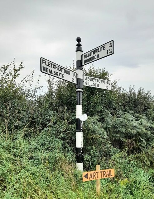 Direction Sign Signpost West Of B Todd Geograph Britain And