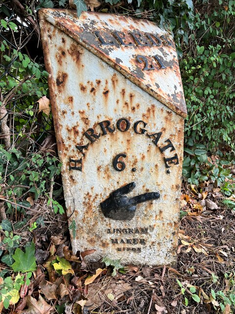 Milestone A Ripon Road South Tez Exley Cc By Sa