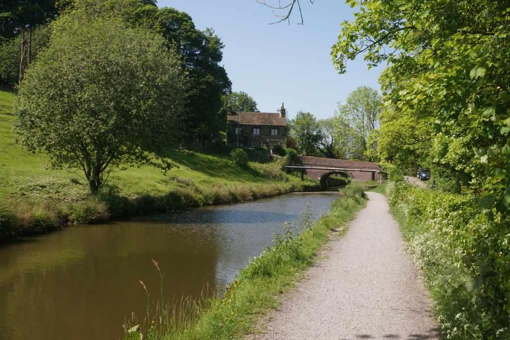 Peak Forest Canal Approaching Marple Bill Boaden Cc By Sa