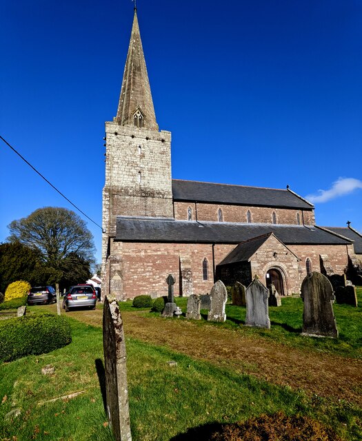 Village Church Trellech Monmouthshire Jaggery Geograph Britain