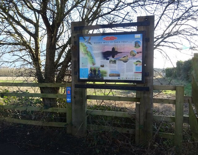 Cinder Track Information Board Beside JThomas Geograph Britain