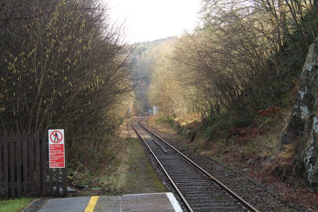 Rail Track Towards Pont Y Pant Richard Hoare Geograph Britain And