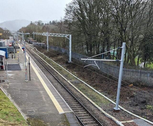 Treorchy Railway Station In March Jaggery Cc By Sa