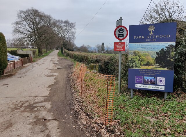 Hollies Lane Towards Park Attwood Court Mat Fascione Geograph