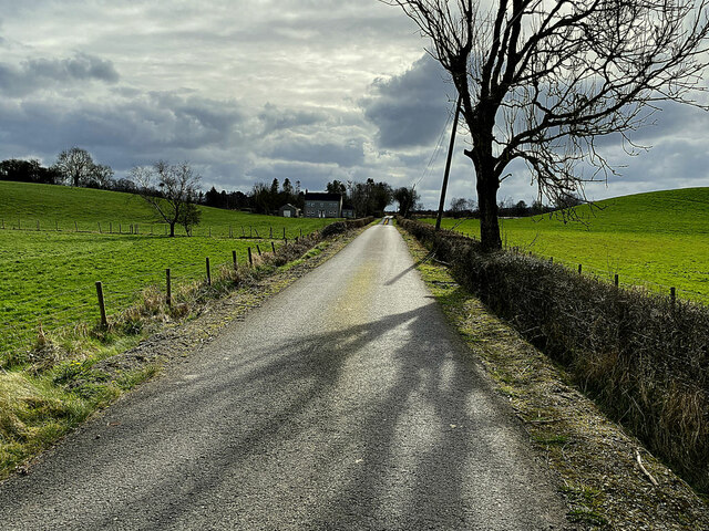 Tree Shadows Along Lisboy Road Kenneth Allen Geograph Ireland