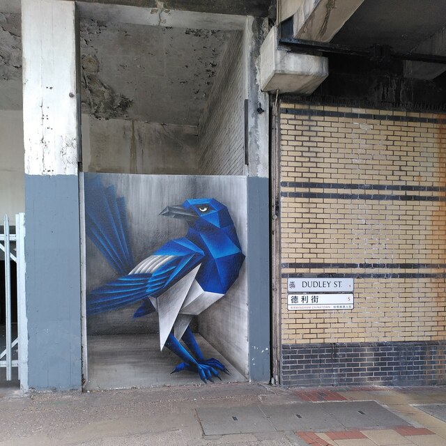 A Geometrical Magpie On Dudley Street A J Paxton Cc By Sa