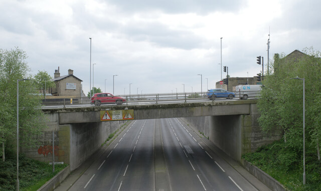 Huddersfield Road A At Odsal Top Habiloid Geograph Britain