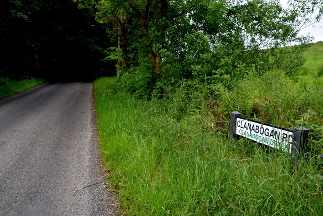 Clanabogan Road Clanabogan Upper Kenneth Allen Geograph Britain