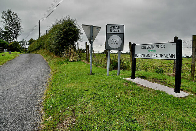 Dreenan Road Bracky Kenneth Allen Geograph Ireland