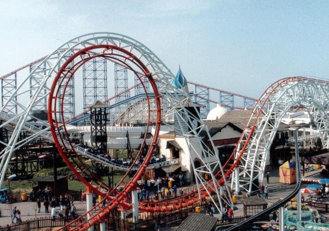 near to South Shore, Blackpool, Great Britain. Blackpool Pleasure Beach