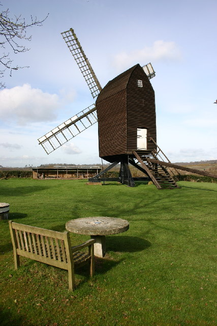 near to Nutley, East Sussex, Great Britain. Nutley Windmill