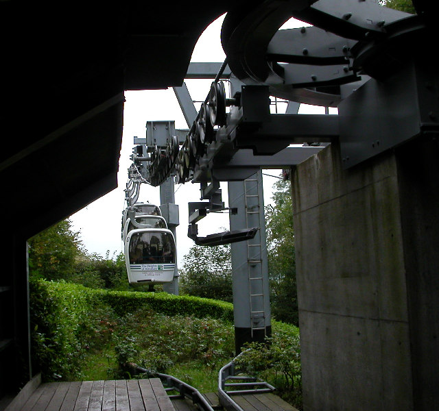 Heights of Abraham Cable Car. Situated in Matlock Bath.