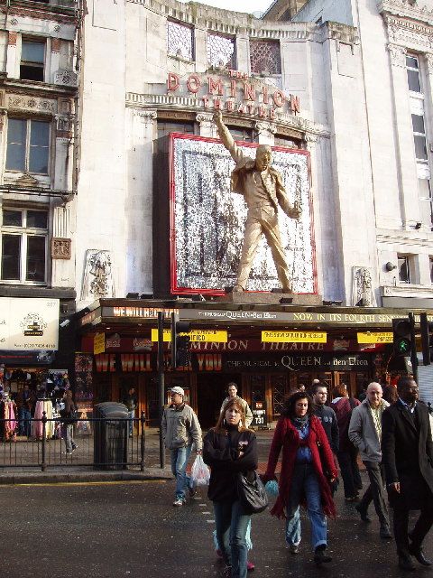 Dominion Theatre, Tottenham Court Road. Showing We will rock you when the