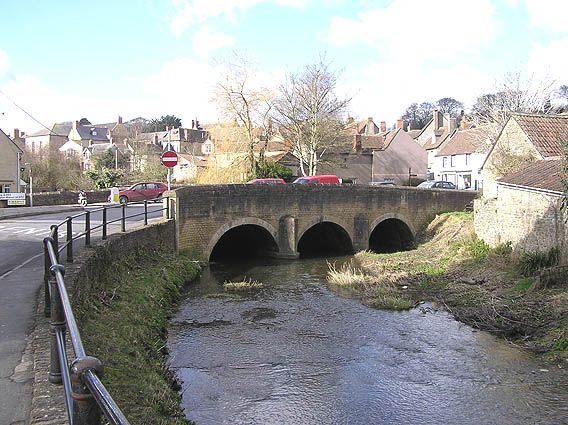 Old bridge over the River Brue