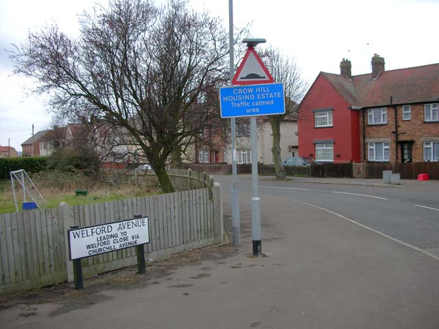 housing estate. Crow Hill Housing Estate,