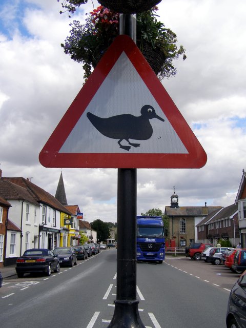 Duck sign, Stockbridge High Street