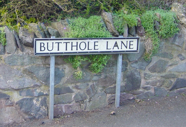 near to Shepshed Leicestershire Great Britain Butthole Lane Shepshed