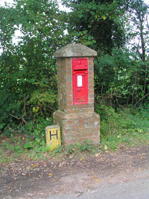 Post box in brick pillar \u00a9 Andy Potter cc-by-sa\/2.0 :: Geograph Britain and Ireland