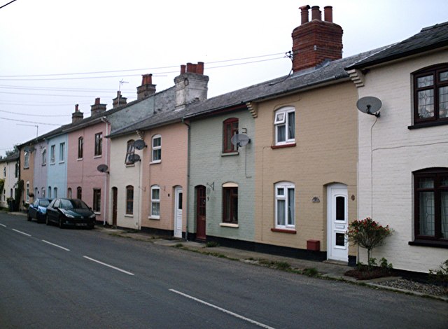 terraced cottages