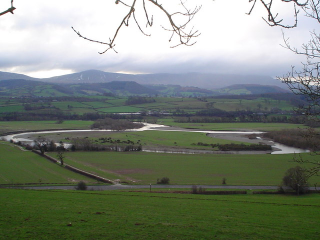 oxbow lake formation. Oxbow lake starting to form on